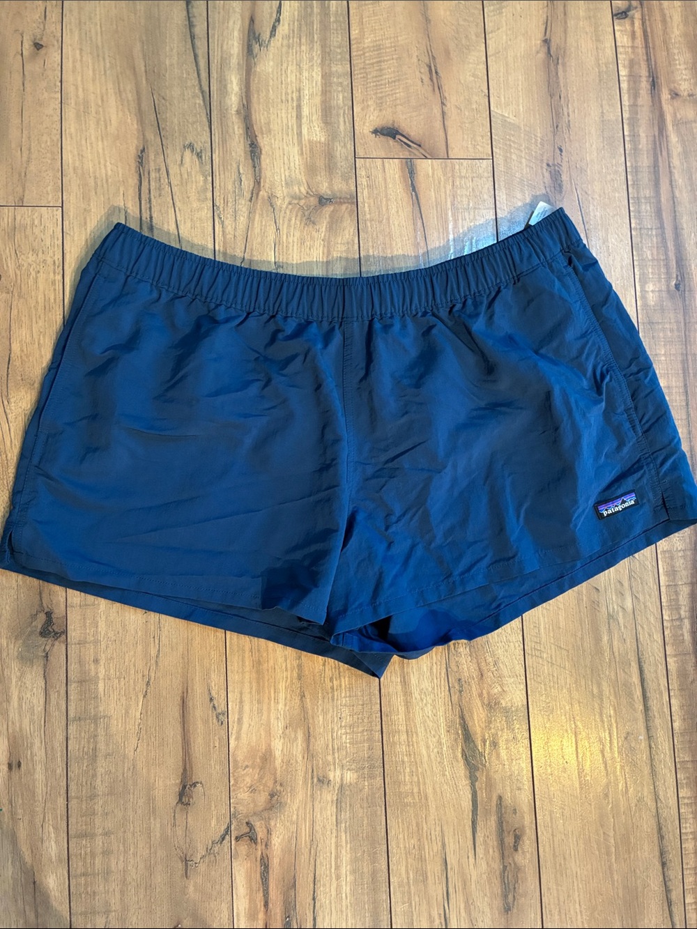 Patagonia Women's Dark Blue Athletic Baggies Shorts